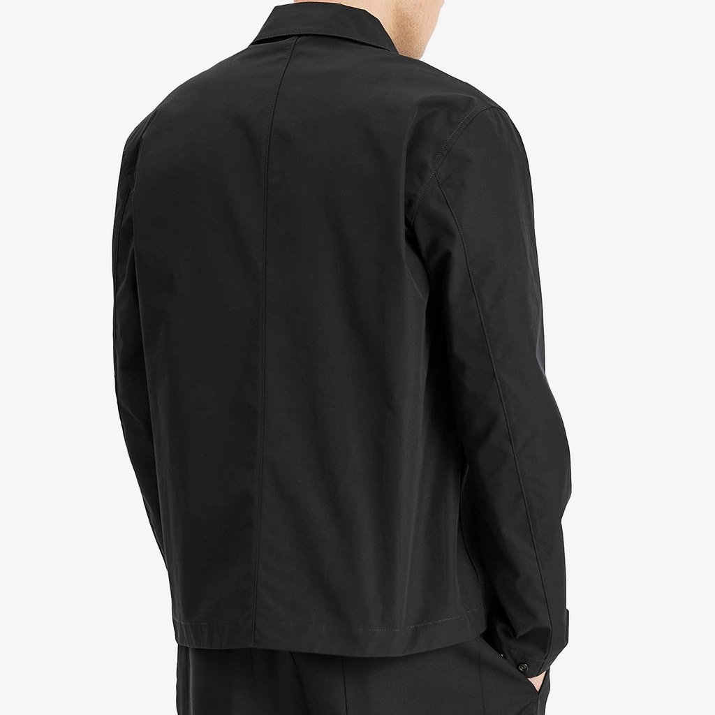 Stone Island Men's Ghost Piece Weatherproof Canvas Shirt Jacket Black
